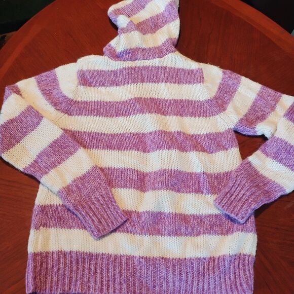 Arizona Purple and White Sweater - L 14/16  (1026) - Picture 3 of 4